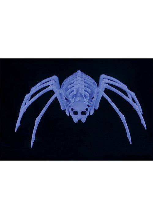 13.6" Black Light Ghostly Spooky Spider Skeleton Prop Decoration - US 0013