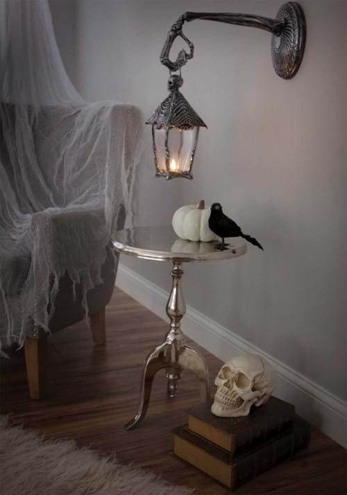16.5-Inch Skeleton Crew Gothic Lantern Decoration - US 5358