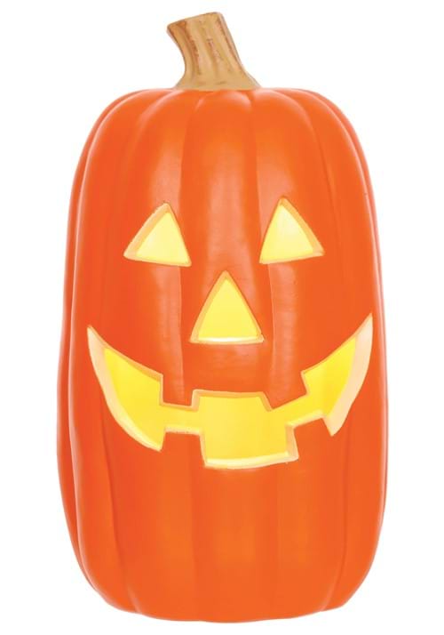 16-Inch Realistic Light Up Pumpkin Decoration - US 9879