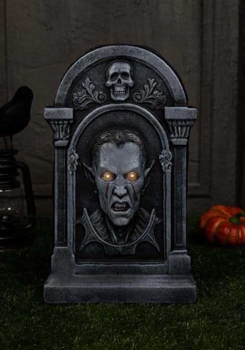 21-Inch Light Up Tombstone Decoration - US 9533