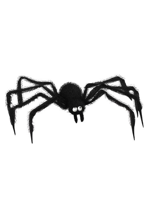 24-Inch Zany Furry Black Spider Decoration - US 3766