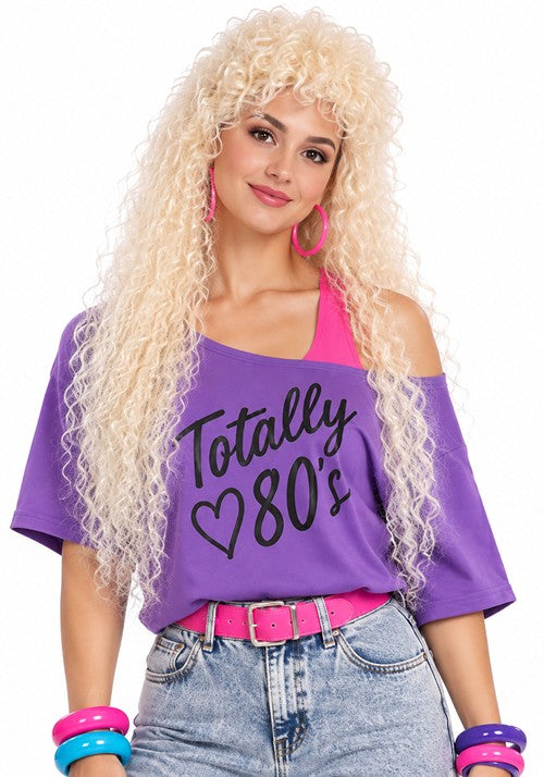 30-Inch Women's Curly Blonde Costume Wig - US 9960
