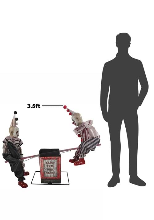 36-Inch See Saw Clowns Animated Decoration - US 0146