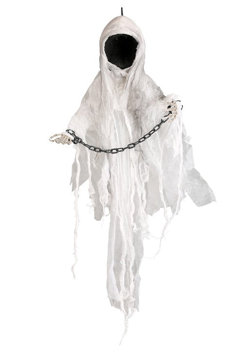 3FT Hanging Faceless Ghost Animatronic Decoration - US 2595