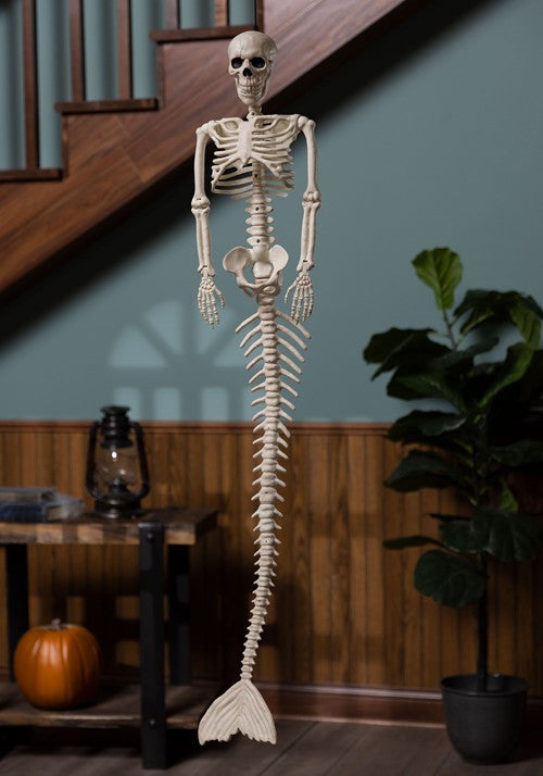 48 Inch Mermaid Skeleton Halloween Decoration - US 8750