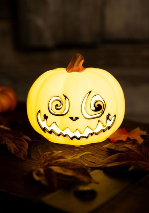 5-Inch Swirly Light Up Jack O' Lantern Decoration - US 1925