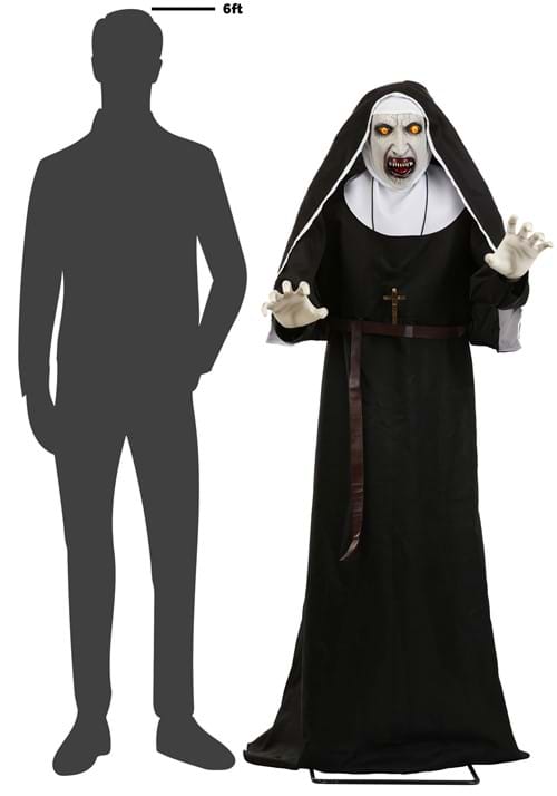 5.4FT The Nun Animatronic Halloween Decoration - US 6779