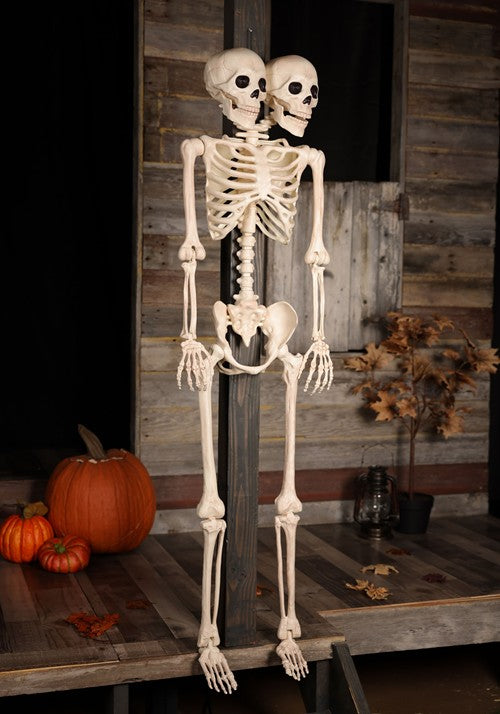 5FT Double Head Pose-N-Stay Skeleton Decoration - US 5909