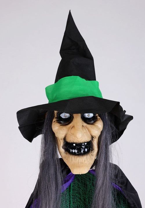 6FT Hovering Hortense Animatronic Witch Decoration - Scream Saver - US 7457