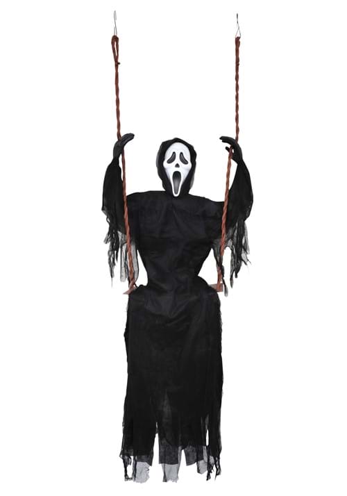 5FT Ghost Face On Swing Halloween Decoration - US 3893