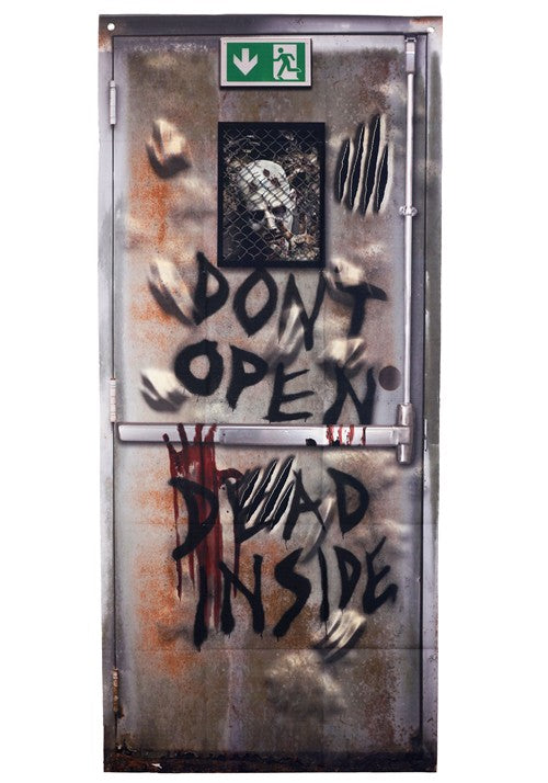 5.9FT Don't Open Zombie Door Curtain Decoration - US 4206