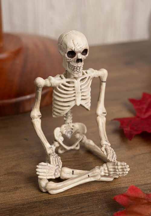 8-Inch Bendable Skeleton Prop Decoration - US 0694