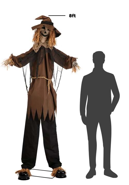 8FT Hellgore the Haunted Scarecrow Animated Decoration - Scream Saver - US 0000