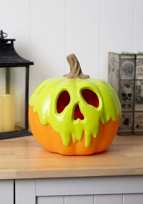 9-Inch Poison Apple Light Up Pumpkin Decoration - US 9134