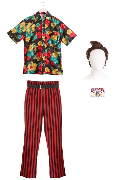 Ace Ventura Costume with Wig for Men - US 6002