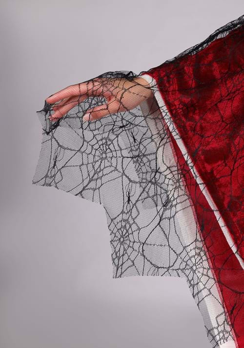 Adult Black Sheer Cobweb Costume Cape - US 9365