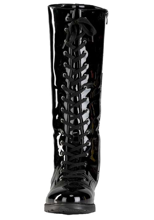 Black Wrestling Costume Adult Boots - US 0478