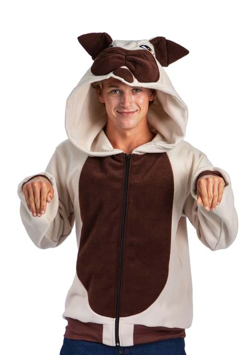 Adult Butch the Bulldog Costume Hoodie - US 9994