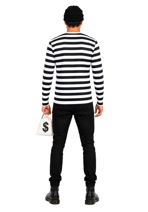 Adult Convict Top & Cap Costume Kit - US 8402