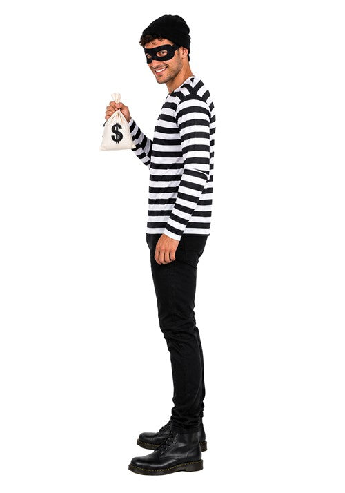 Adult Convict Top & Cap Costume Kit - US 8402