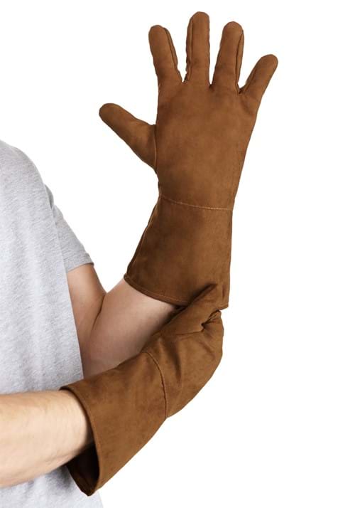 Deluxe Brown Pirate Costume Gloves for Adults - US 9495