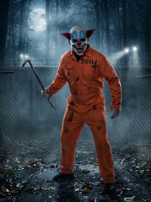 Distressed Prisoner Jumpsuit Costume for Adults - US 9601