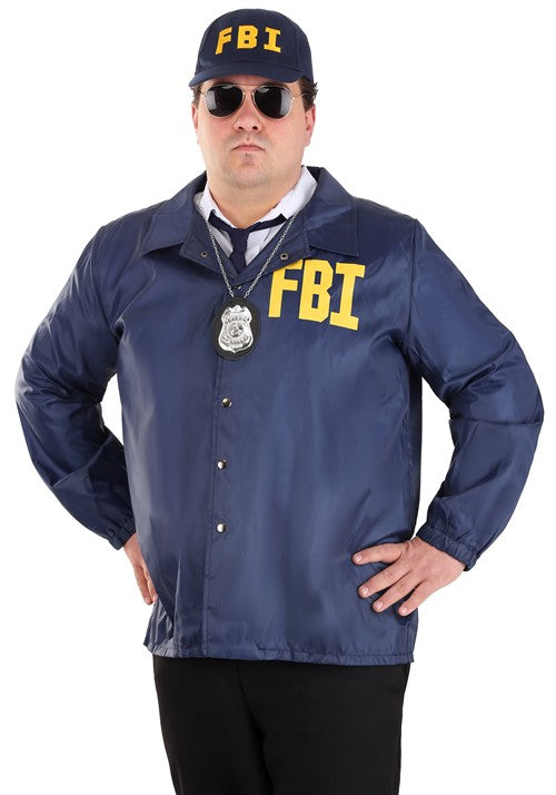 Plus Size Adult FBI Costume Jacket - US 2046