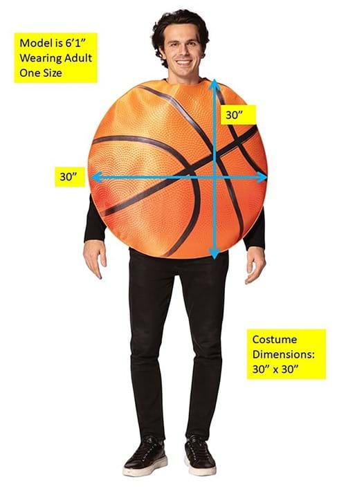 Get Real Basketball Costume for Adults - US 5966