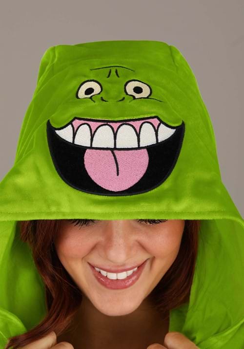 Ghostbusters Slimer Costume Onesie for Adults - US 4139