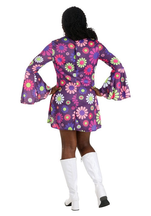 Women's Adult Groovy Flower Power Costume - US 0121