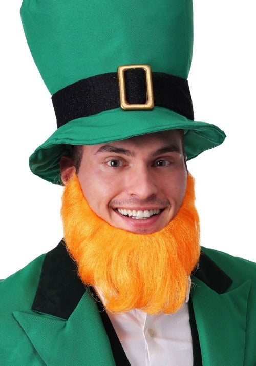 Orange Leprechaun Costume Beard for Adults - US 6723