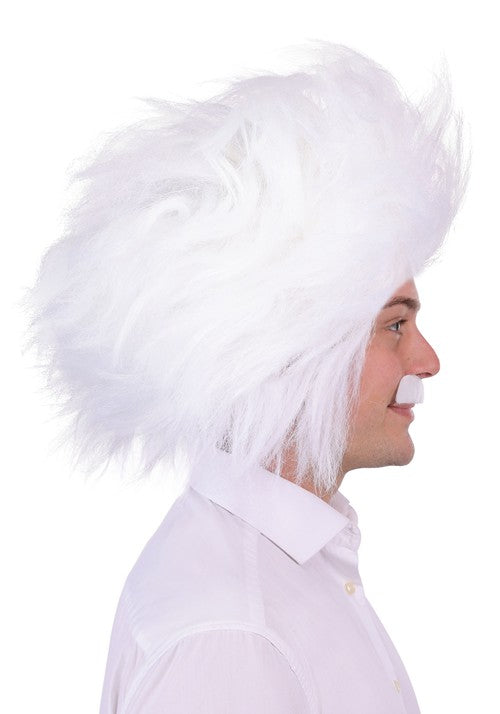 Adult Mad Scientist Costume Wig and Mustache Kit - US 9749