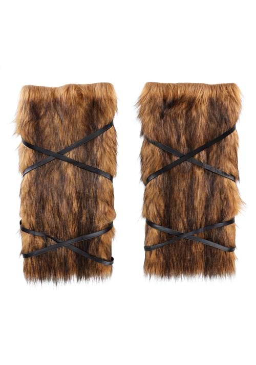 Adult Medieval Costume Fur Leg Wraps - US 7123