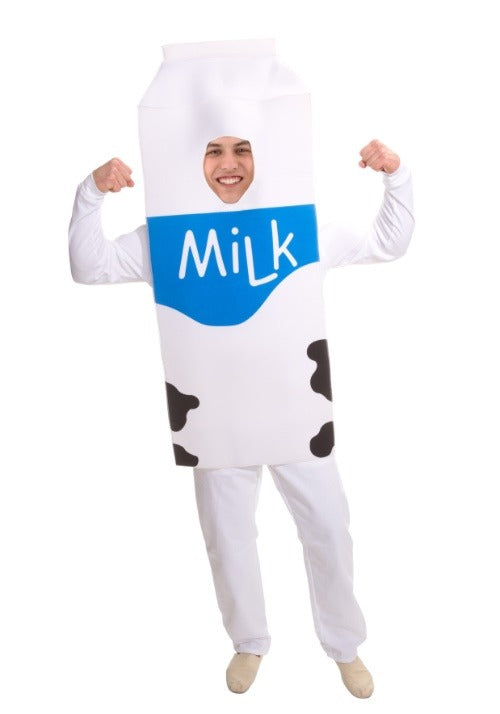 White Milk Carton Costume for Adults - US 9080