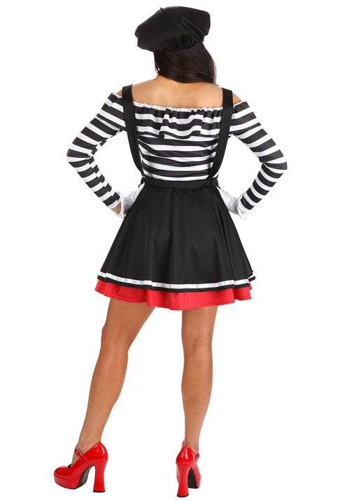 Women's Mirthful Mime Costume Dress - US 3411