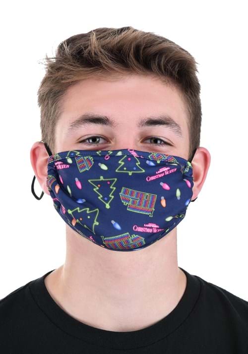 Christmas Vacation Neon All Over Print Face Mask for Adults - US 3731