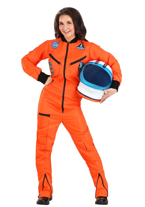Orange Astronaut Jumpsuit Adult Costume - US 5795