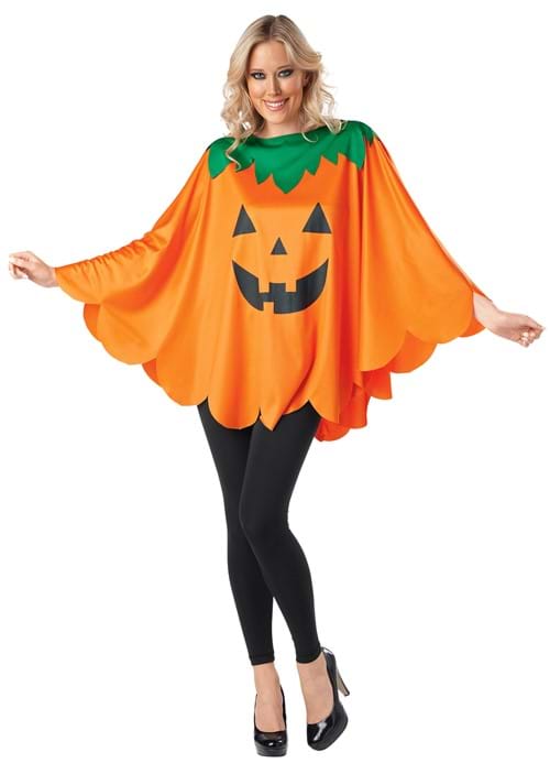 Pumpkin Poncho Costume for Adults - US 4029
