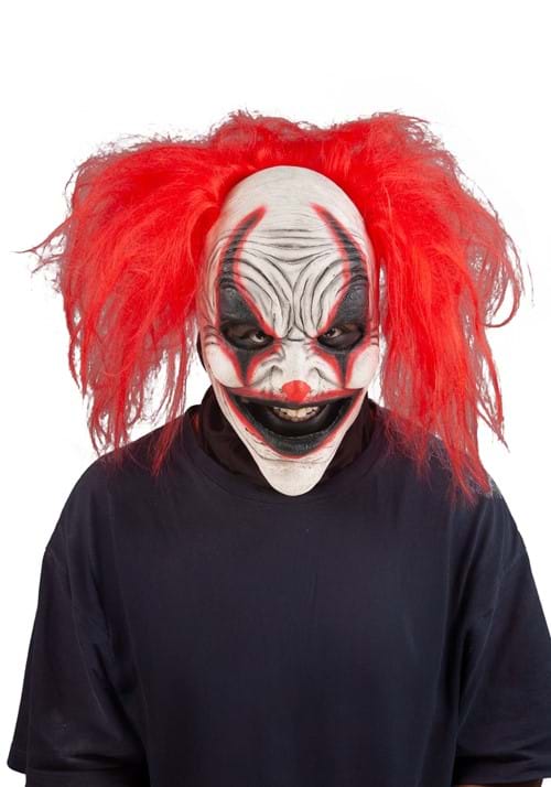 Adult Red Carousel Clown Costume Mask - US 4610