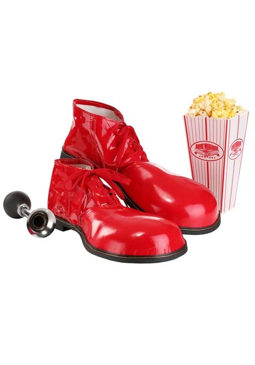 Adult Red Jumbo Clown Costume Shoes - US 7380