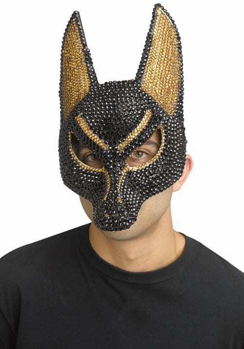 Rhinestone Anubis Mask for Adults - US 1751