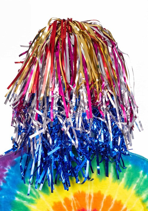 Adult Tinsel Rainbow Color Costume Wig - US 0112
