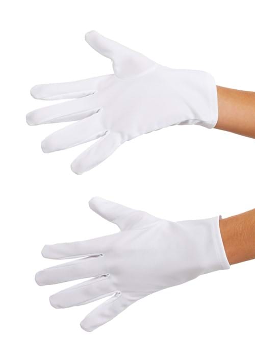 Adult Simple White Costume Gloves - US 6385