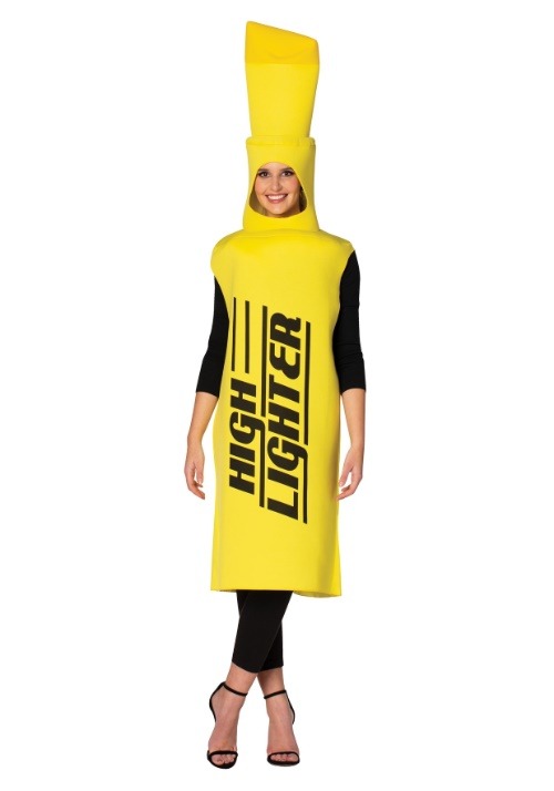 Adult Yellow High-Lighter Costume - US 0269