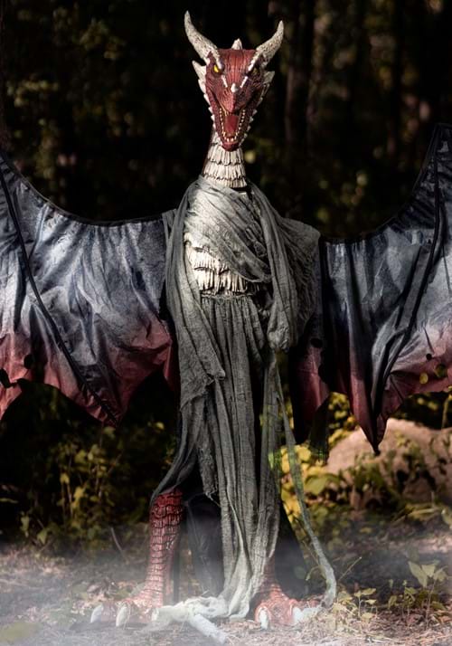 6FT Animated Brimstone Dragon Halloween Decoration - US 9563