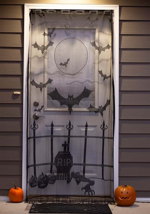 7FT Batty Belfry Halloween Door Curtain Decoration - US 9460