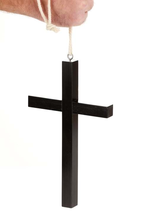 Black Wood Monk Cross Costume Accessory - US 9247