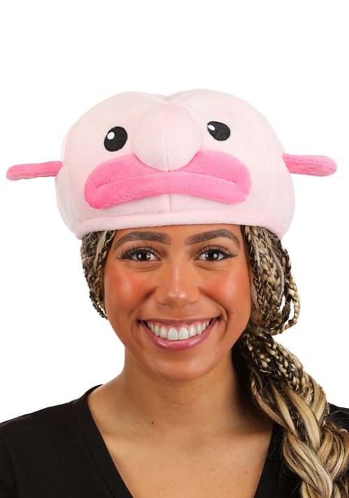 Pink Blobfish Costume Hat for Adults - US 7116