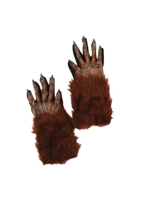 Brown Werewolf Gloves for Adults - US 8007