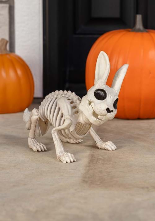 12.5-Inch Skeleton Bunny Bonez Decoration - US 0450